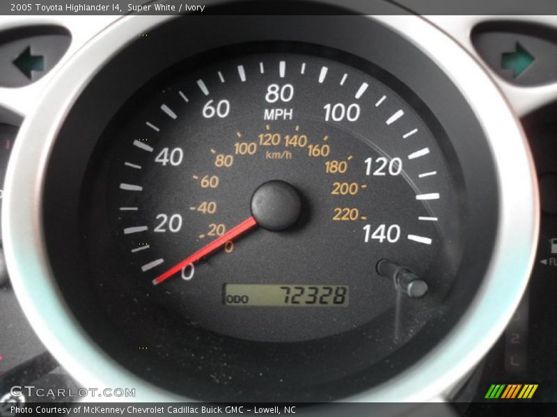 Super White / Ivory 2005 Toyota Highlander I4