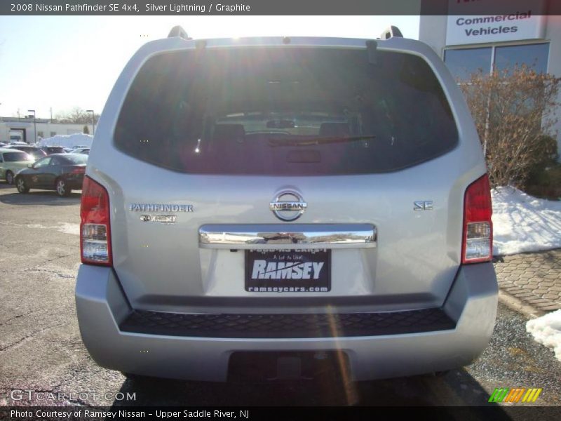 Silver Lightning / Graphite 2008 Nissan Pathfinder SE 4x4