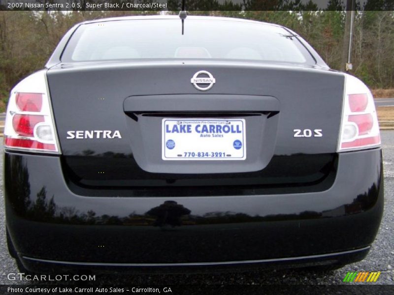 Super Black / Charcoal/Steel 2007 Nissan Sentra 2.0 S