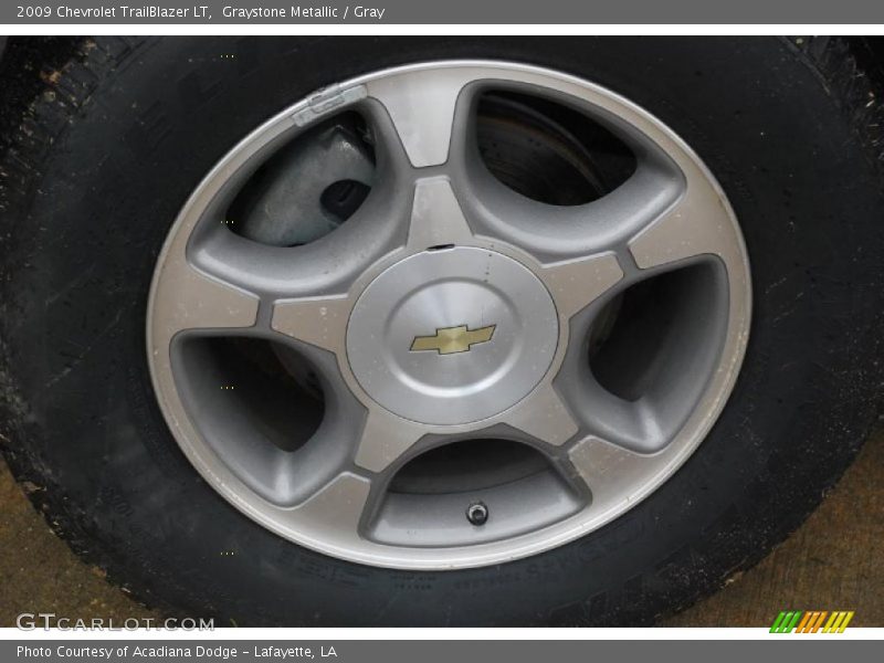 Graystone Metallic / Gray 2009 Chevrolet TrailBlazer LT