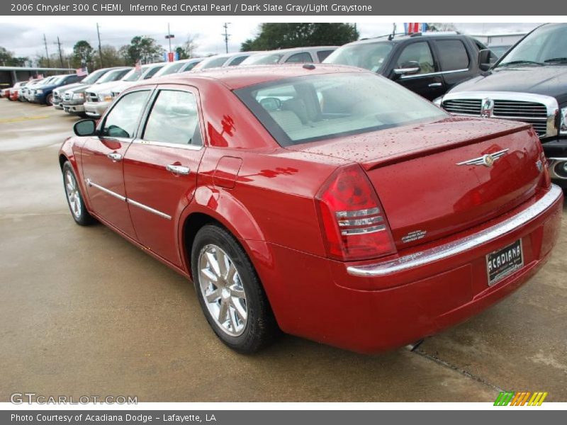 Inferno Red Crystal Pearl / Dark Slate Gray/Light Graystone 2006 Chrysler 300 C HEMI