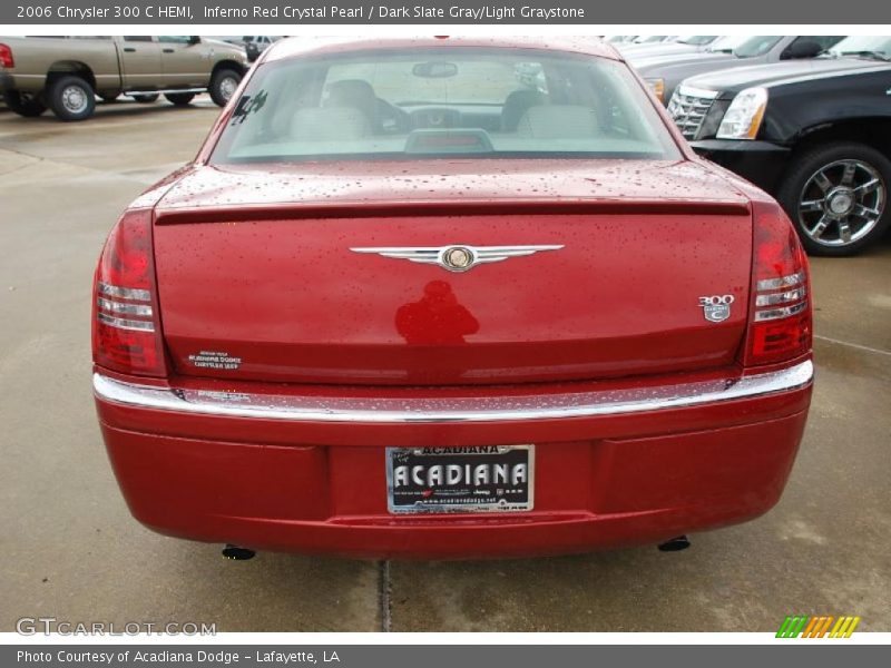 Inferno Red Crystal Pearl / Dark Slate Gray/Light Graystone 2006 Chrysler 300 C HEMI