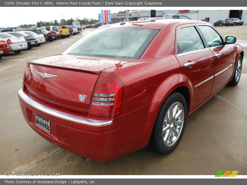 Inferno Red Crystal Pearl / Dark Slate Gray/Light Graystone 2006 Chrysler 300 C HEMI
