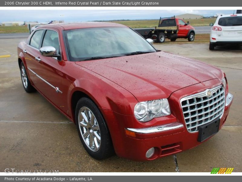 Inferno Red Crystal Pearl / Dark Slate Gray/Light Graystone 2006 Chrysler 300 C HEMI