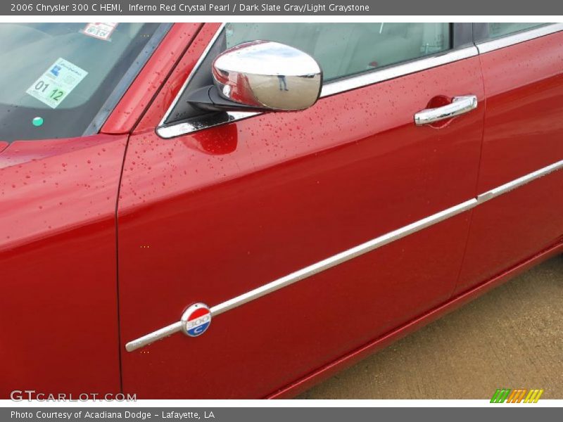 Inferno Red Crystal Pearl / Dark Slate Gray/Light Graystone 2006 Chrysler 300 C HEMI