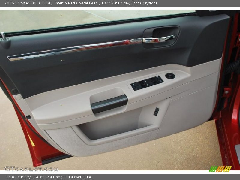 Inferno Red Crystal Pearl / Dark Slate Gray/Light Graystone 2006 Chrysler 300 C HEMI