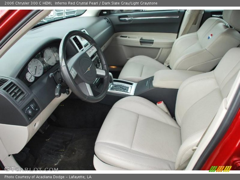 Inferno Red Crystal Pearl / Dark Slate Gray/Light Graystone 2006 Chrysler 300 C HEMI