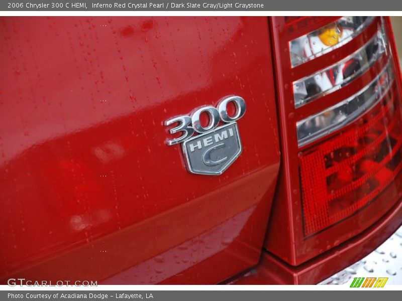 Inferno Red Crystal Pearl / Dark Slate Gray/Light Graystone 2006 Chrysler 300 C HEMI