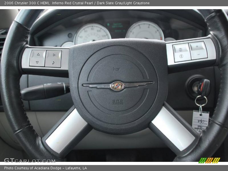 Inferno Red Crystal Pearl / Dark Slate Gray/Light Graystone 2006 Chrysler 300 C HEMI