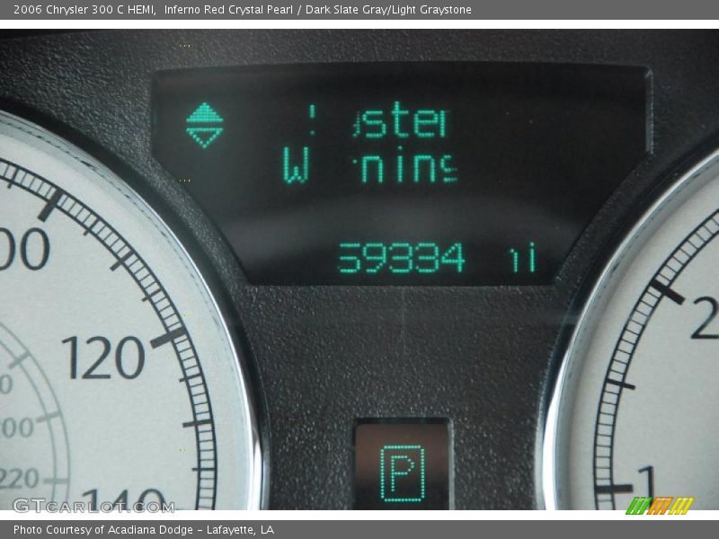 Inferno Red Crystal Pearl / Dark Slate Gray/Light Graystone 2006 Chrysler 300 C HEMI