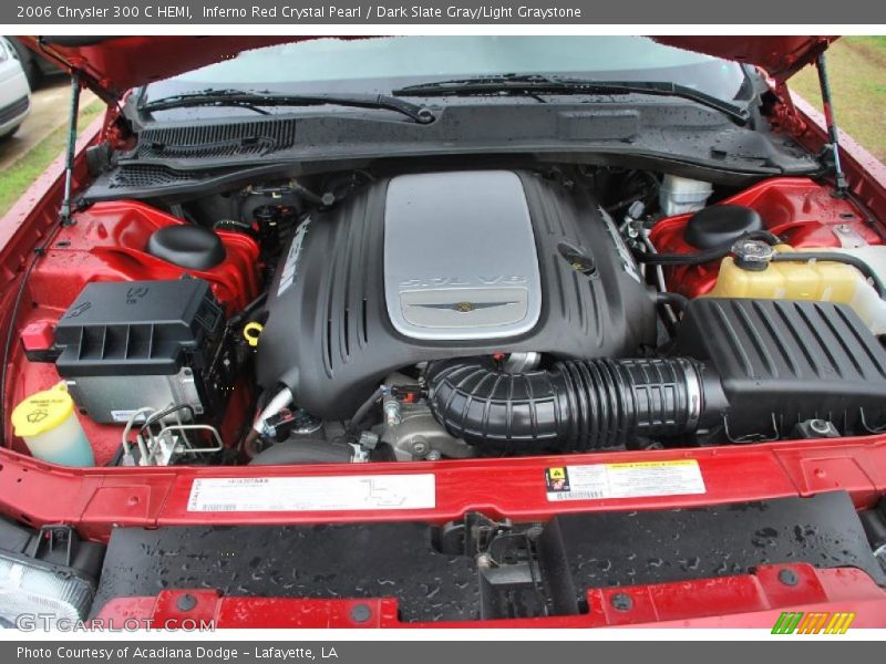 Inferno Red Crystal Pearl / Dark Slate Gray/Light Graystone 2006 Chrysler 300 C HEMI