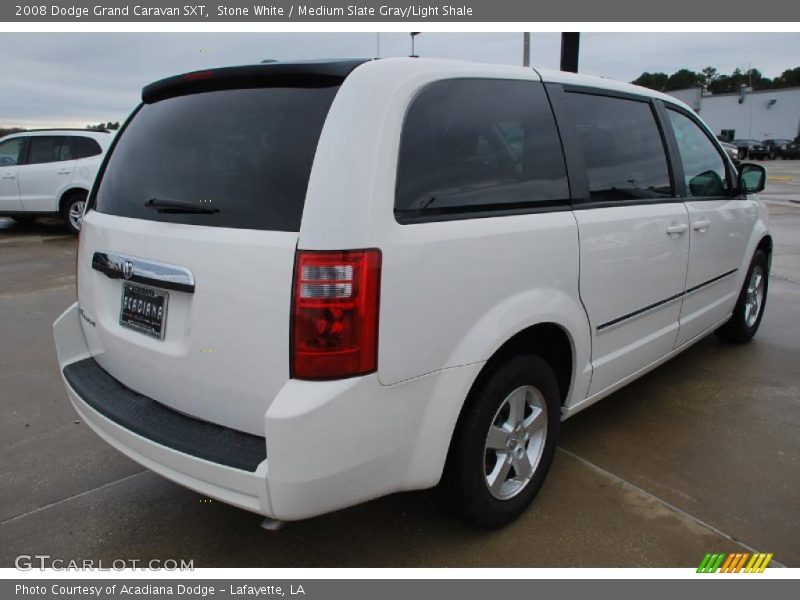 Stone White / Medium Slate Gray/Light Shale 2008 Dodge Grand Caravan SXT