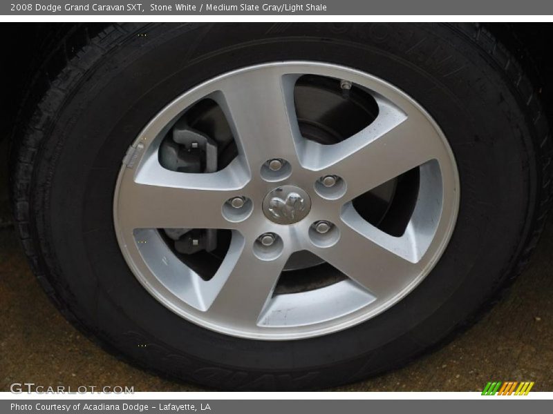 Stone White / Medium Slate Gray/Light Shale 2008 Dodge Grand Caravan SXT