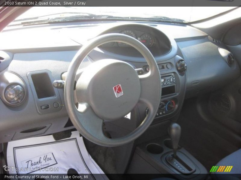 Silver / Gray 2003 Saturn ION 2 Quad Coupe