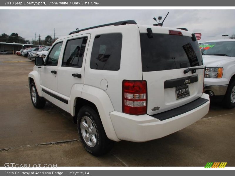Stone White / Dark Slate Gray 2010 Jeep Liberty Sport