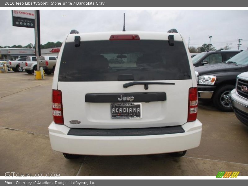 Stone White / Dark Slate Gray 2010 Jeep Liberty Sport