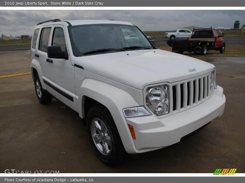 Stone White / Dark Slate Gray 2010 Jeep Liberty Sport