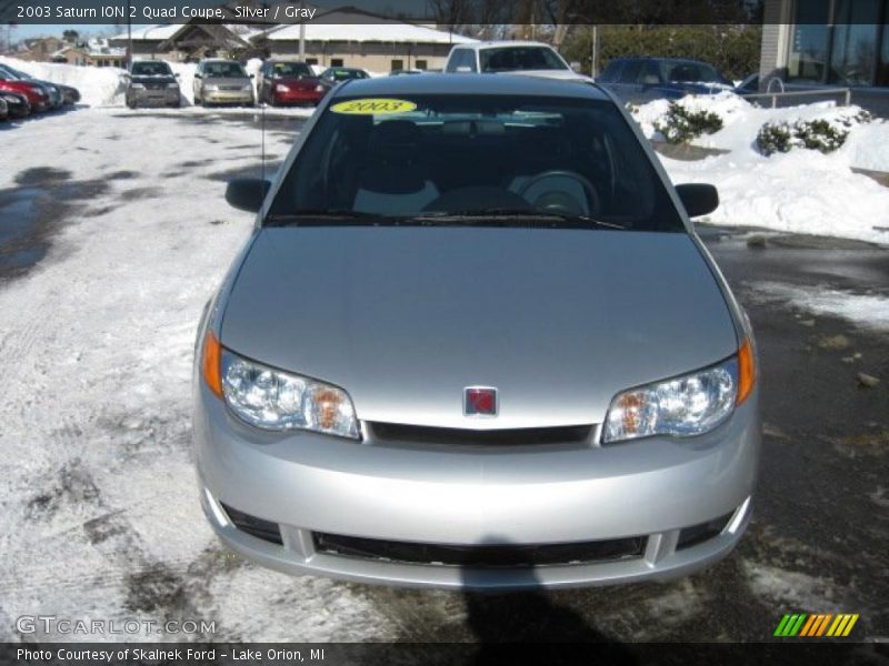 Silver / Gray 2003 Saturn ION 2 Quad Coupe