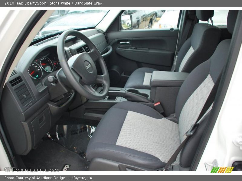 Stone White / Dark Slate Gray 2010 Jeep Liberty Sport
