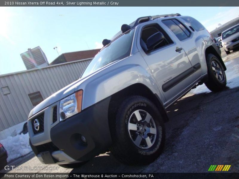 Silver Lightning Metallic / Gray 2010 Nissan Xterra Off Road 4x4