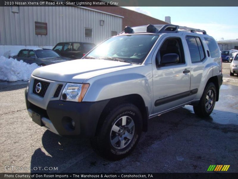 Silver Lightning Metallic / Gray 2010 Nissan Xterra Off Road 4x4