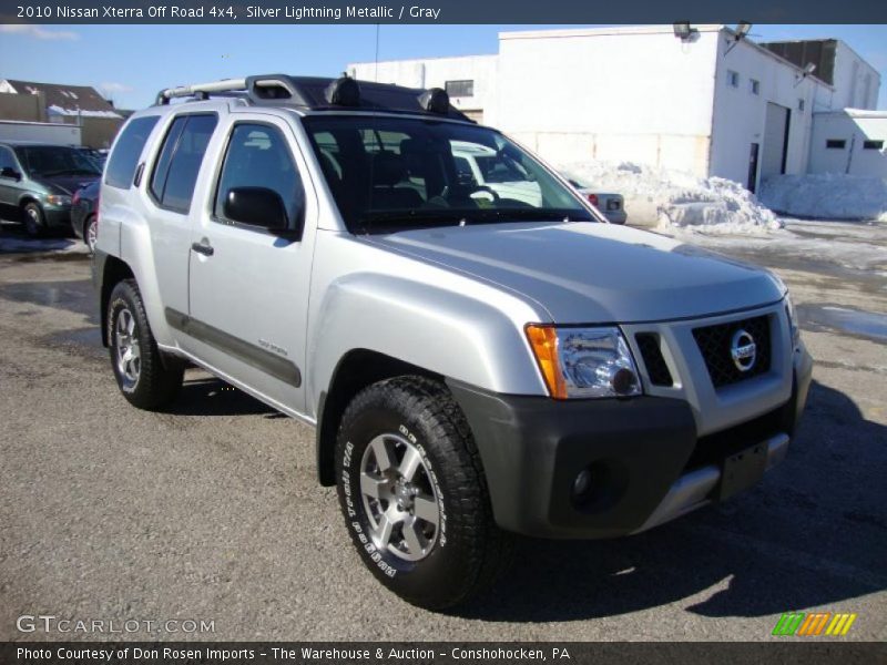 Silver Lightning Metallic / Gray 2010 Nissan Xterra Off Road 4x4