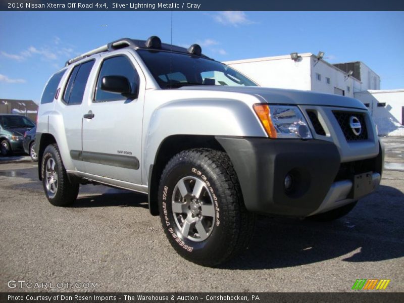 Silver Lightning Metallic / Gray 2010 Nissan Xterra Off Road 4x4