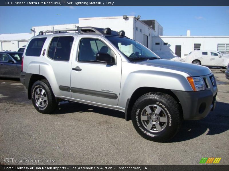 Silver Lightning Metallic / Gray 2010 Nissan Xterra Off Road 4x4