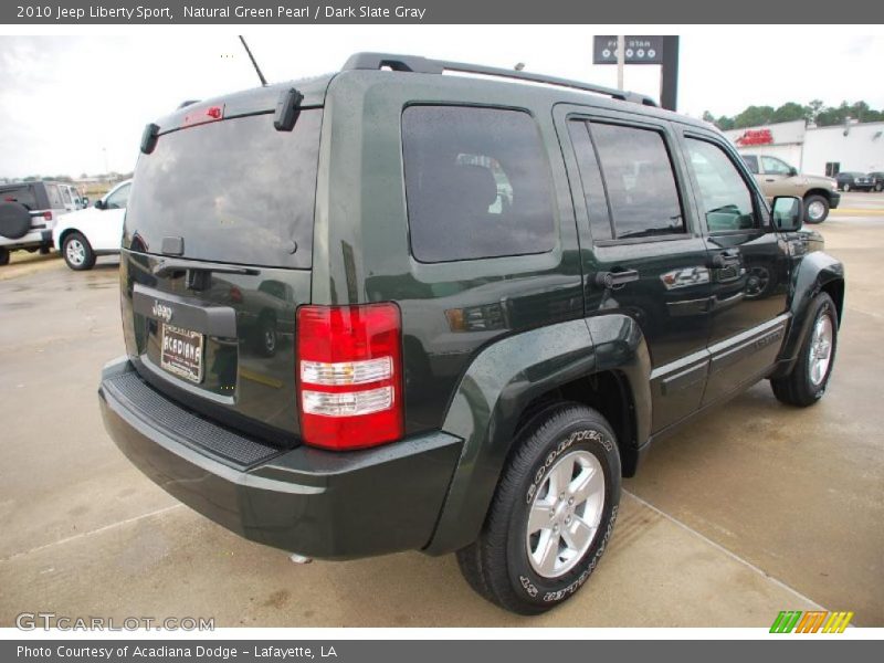 Natural Green Pearl / Dark Slate Gray 2010 Jeep Liberty Sport