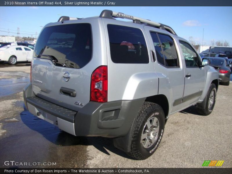Silver Lightning Metallic / Gray 2010 Nissan Xterra Off Road 4x4