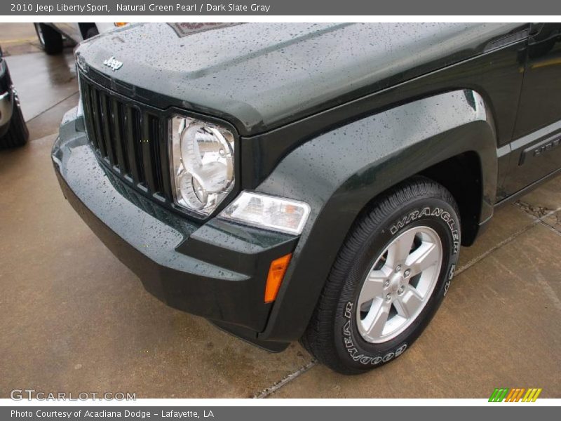 Natural Green Pearl / Dark Slate Gray 2010 Jeep Liberty Sport