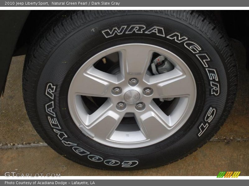 Natural Green Pearl / Dark Slate Gray 2010 Jeep Liberty Sport