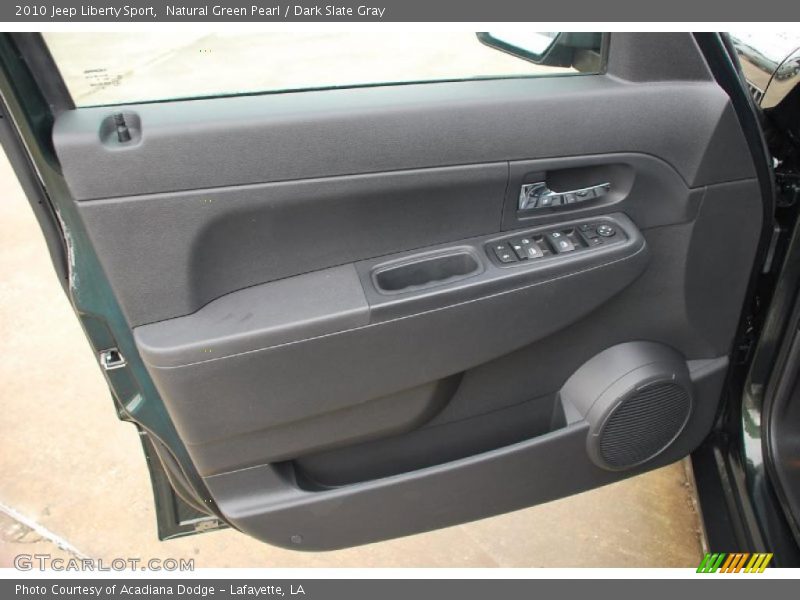 Natural Green Pearl / Dark Slate Gray 2010 Jeep Liberty Sport
