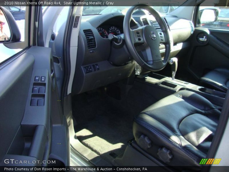 Silver Lightning Metallic / Gray 2010 Nissan Xterra Off Road 4x4