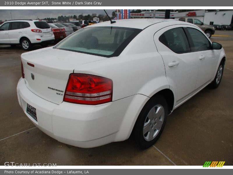 Stone White / Dark Slate Gray 2010 Dodge Avenger SXT
