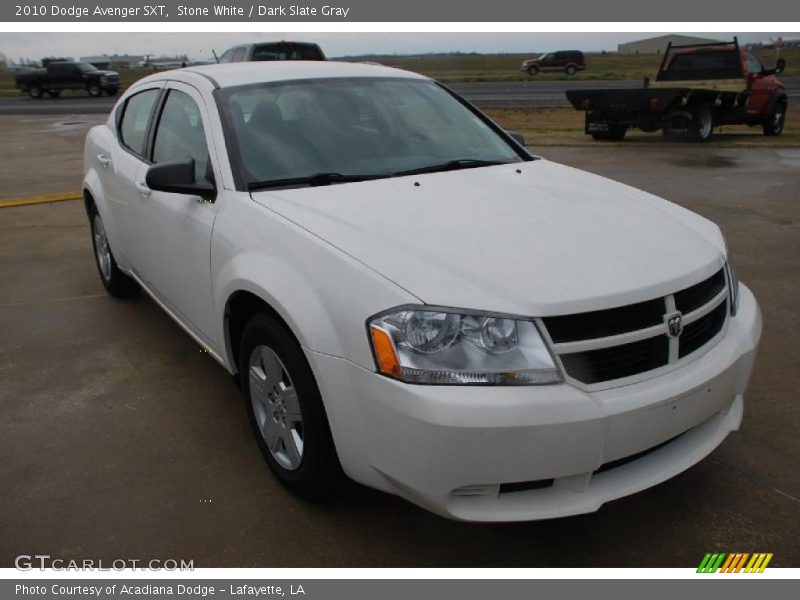 Stone White / Dark Slate Gray 2010 Dodge Avenger SXT