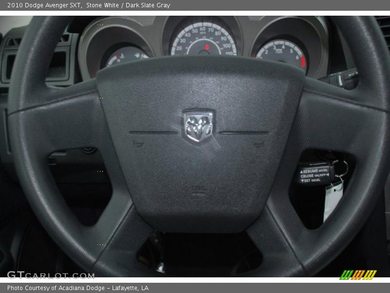 Stone White / Dark Slate Gray 2010 Dodge Avenger SXT