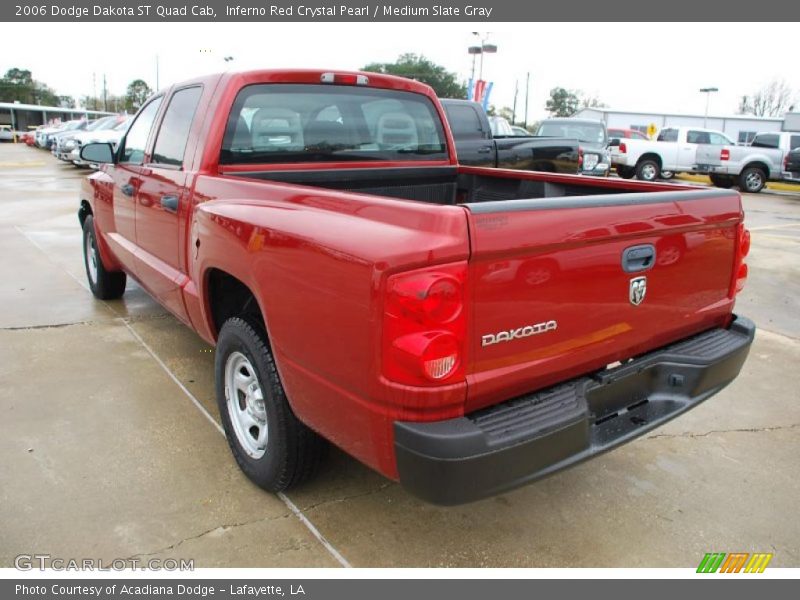Inferno Red Crystal Pearl / Medium Slate Gray 2006 Dodge Dakota ST Quad Cab