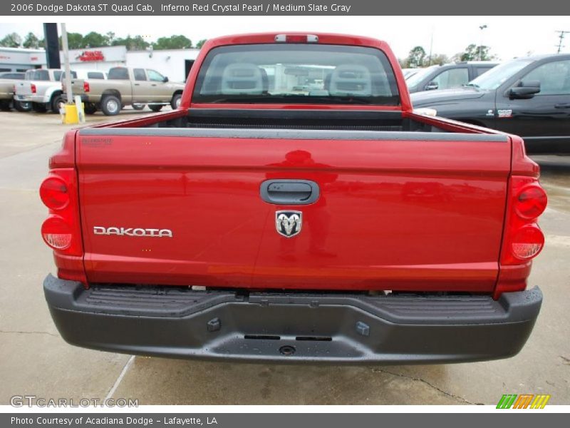 Inferno Red Crystal Pearl / Medium Slate Gray 2006 Dodge Dakota ST Quad Cab