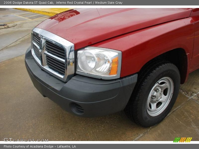 Inferno Red Crystal Pearl / Medium Slate Gray 2006 Dodge Dakota ST Quad Cab