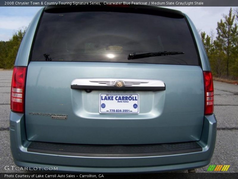 Clearwater Blue Pearlcoat / Medium Slate Gray/Light Shale 2008 Chrysler Town & Country Touring Signature Series