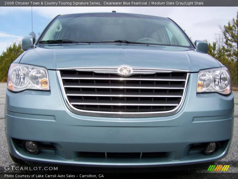 Clearwater Blue Pearlcoat / Medium Slate Gray/Light Shale 2008 Chrysler Town & Country Touring Signature Series