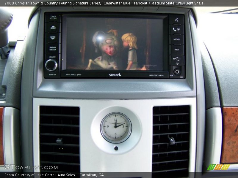 Clearwater Blue Pearlcoat / Medium Slate Gray/Light Shale 2008 Chrysler Town & Country Touring Signature Series