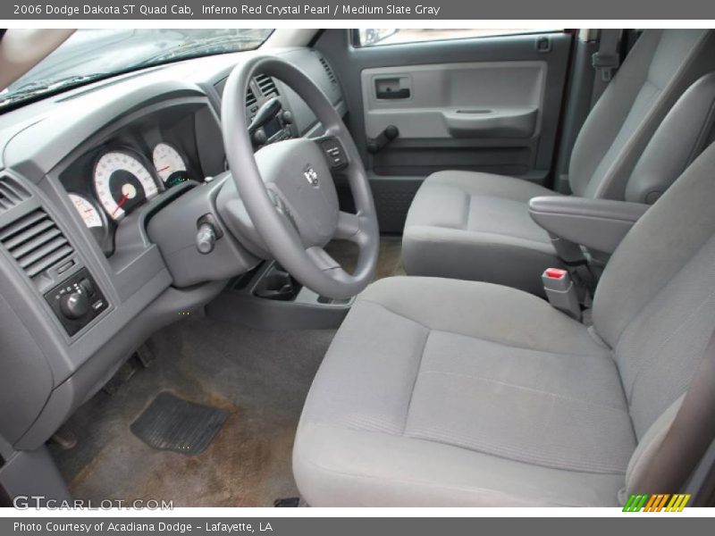 Inferno Red Crystal Pearl / Medium Slate Gray 2006 Dodge Dakota ST Quad Cab