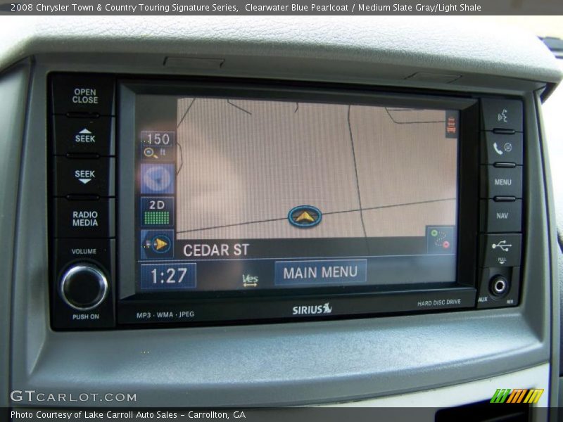 Clearwater Blue Pearlcoat / Medium Slate Gray/Light Shale 2008 Chrysler Town & Country Touring Signature Series