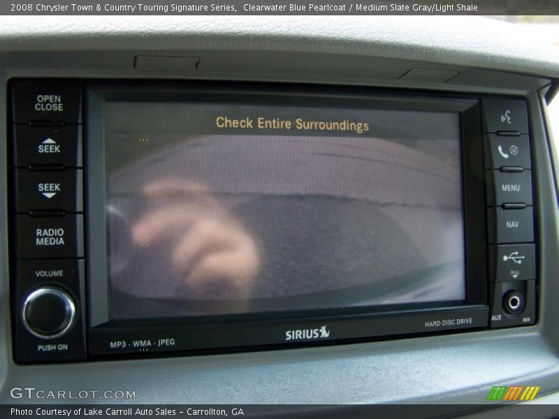 Clearwater Blue Pearlcoat / Medium Slate Gray/Light Shale 2008 Chrysler Town & Country Touring Signature Series