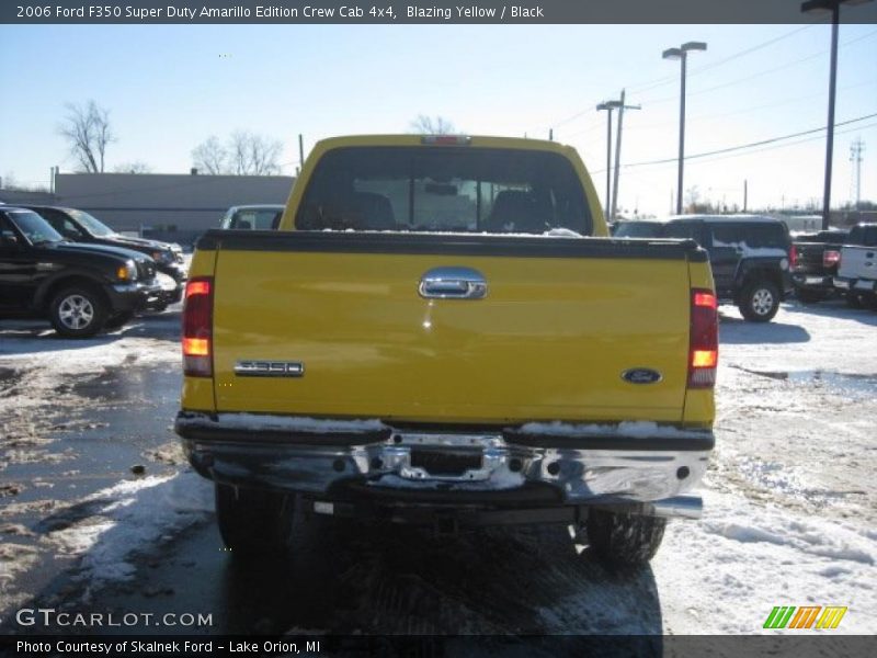 Blazing Yellow / Black 2006 Ford F350 Super Duty Amarillo Edition Crew Cab 4x4