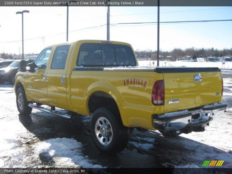 Blazing Yellow / Black 2006 Ford F350 Super Duty Amarillo Edition Crew Cab 4x4