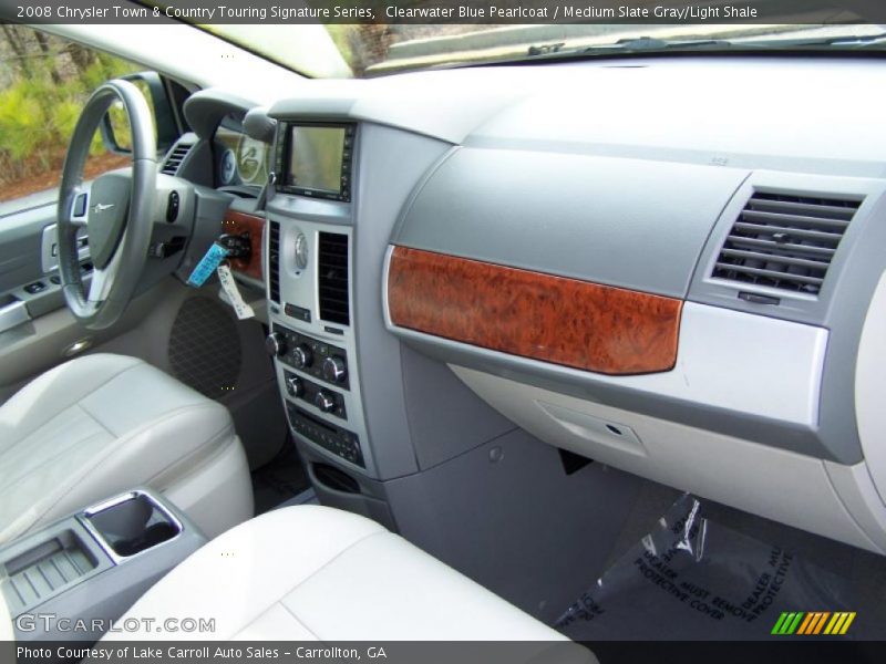 Clearwater Blue Pearlcoat / Medium Slate Gray/Light Shale 2008 Chrysler Town & Country Touring Signature Series
