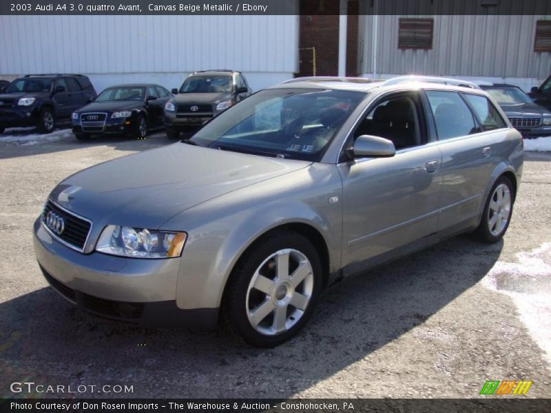 Canvas Beige Metallic / Ebony 2003 Audi A4 3.0 quattro Avant